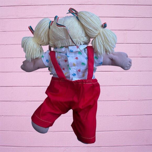 Vintage Cabbage Patch Kids Bundle Blonde Cornsilk Blue Eyes 1980s Dolls - Picture 3 of 9